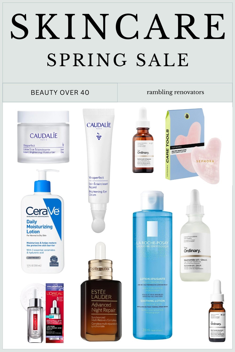 Sephora sale, spring finds, skincare beauty on sale // moisturizer, gua sha, anti aging, night serum, under eye serum, retinol, toner

#LTKbeauty #LTKover50style #LTKspring