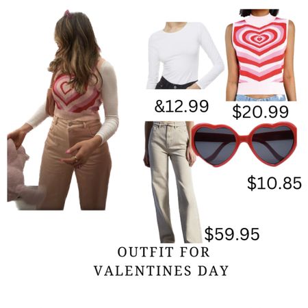 Recreating outfits I saved on my phone
Valentine’s Day 
#valentineday 
#pink&red
#hearts
#basicpieces

#LTKSeasonal #LTKstyletip