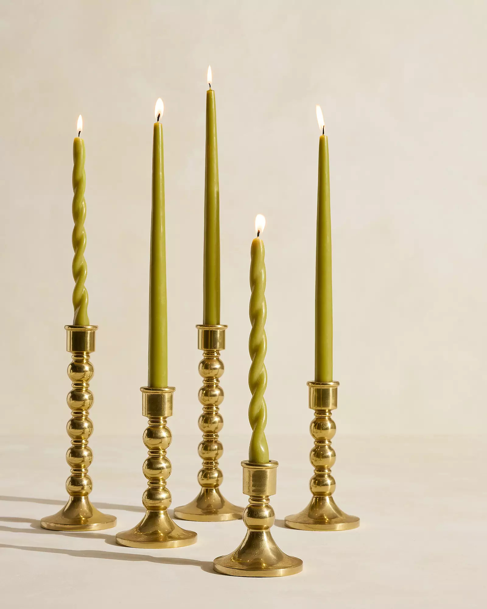 Barley Twist Taper Candles (Set of 2) | Serena and Lily