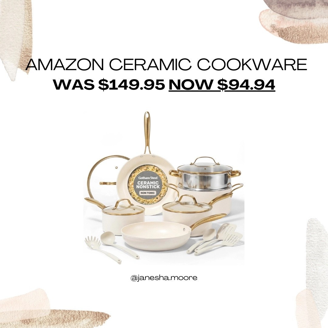 Amazon Ceramic Cookware | WAS $149.95 NOW $94.94

#LTKSaleAlert #LTKHome