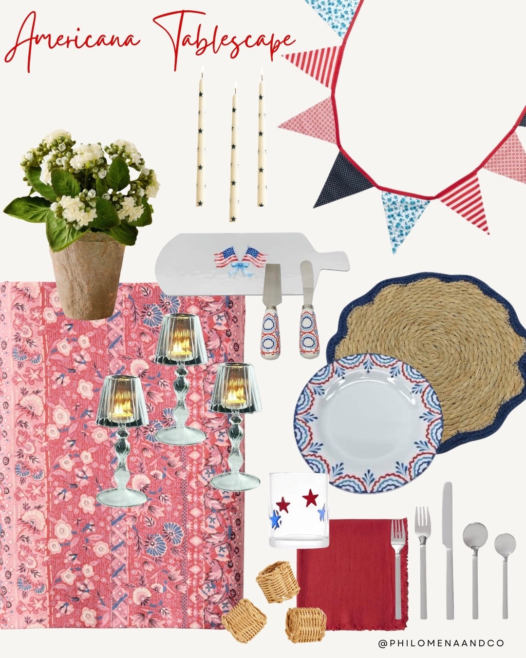 💙 The Garden Party Patriot

Fourth of July tablescape inspiration featuring patriotic decor, woven textures, blue and white accents, and timeless Americana style for summer entertaining and holiday hosting. ♥️🤍💙 

#FourthOfJulyDecor #TablescapeInspiration #SummerEntertaining

#LTKHome #LTKSeasonal