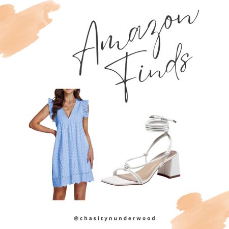 Amazon Finds #dress #heels #sandals #whiteheels #summerdress

#LTKshoecrush #LTKFind #LTKunder100