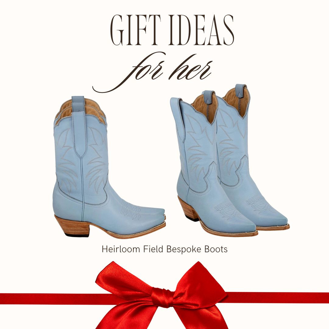 Complete your wardrobe with these handmade, luxury cowgirl boots! 🎄

Whether you're styling Christmas outfits or searching for the most comfortable luxury boots on the market, our 13" Buttery Soft Full-grain Calfskin Powder Blue Taylor Midi Boots are a must-have.✨

These are a luxury gift for her that will be treasured forever! Add them to your wishlist, and tell your friends who appreciate incredible boots!

luxury gifts for her / holiday outfits / cowgirl boots / christmas outfits / gift guide for her / gifts for her / white elephant gift / holiday party outfit / gift guide / luxury gift for her / boots / anniversary gift / Valentine's Day gift / graduation gift / designer / small batch / limited edition / wedding shoes 

 #LTKGiftGuide #LTKHoliday #LTKWedding