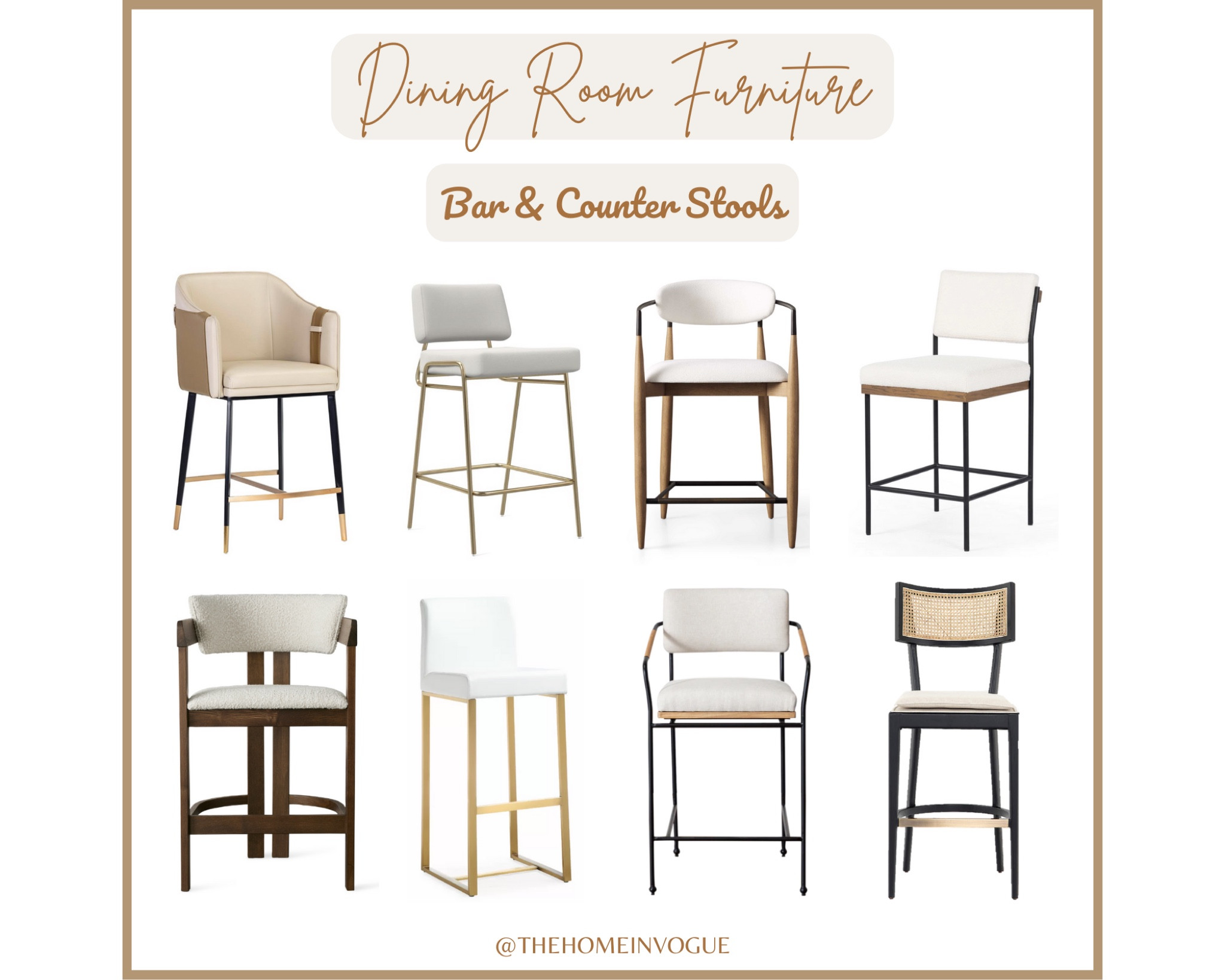 Dining room furniture, bar stools, counter stools, dining chairs, cane dining chair, upholstered counter stools, upholstered dining chairs, cane counter stools, modern bar and counter stools, wire frame bar and counter stools, faux leather counter stools 

#LTKSale 

#LTKsalealert #LTKhome