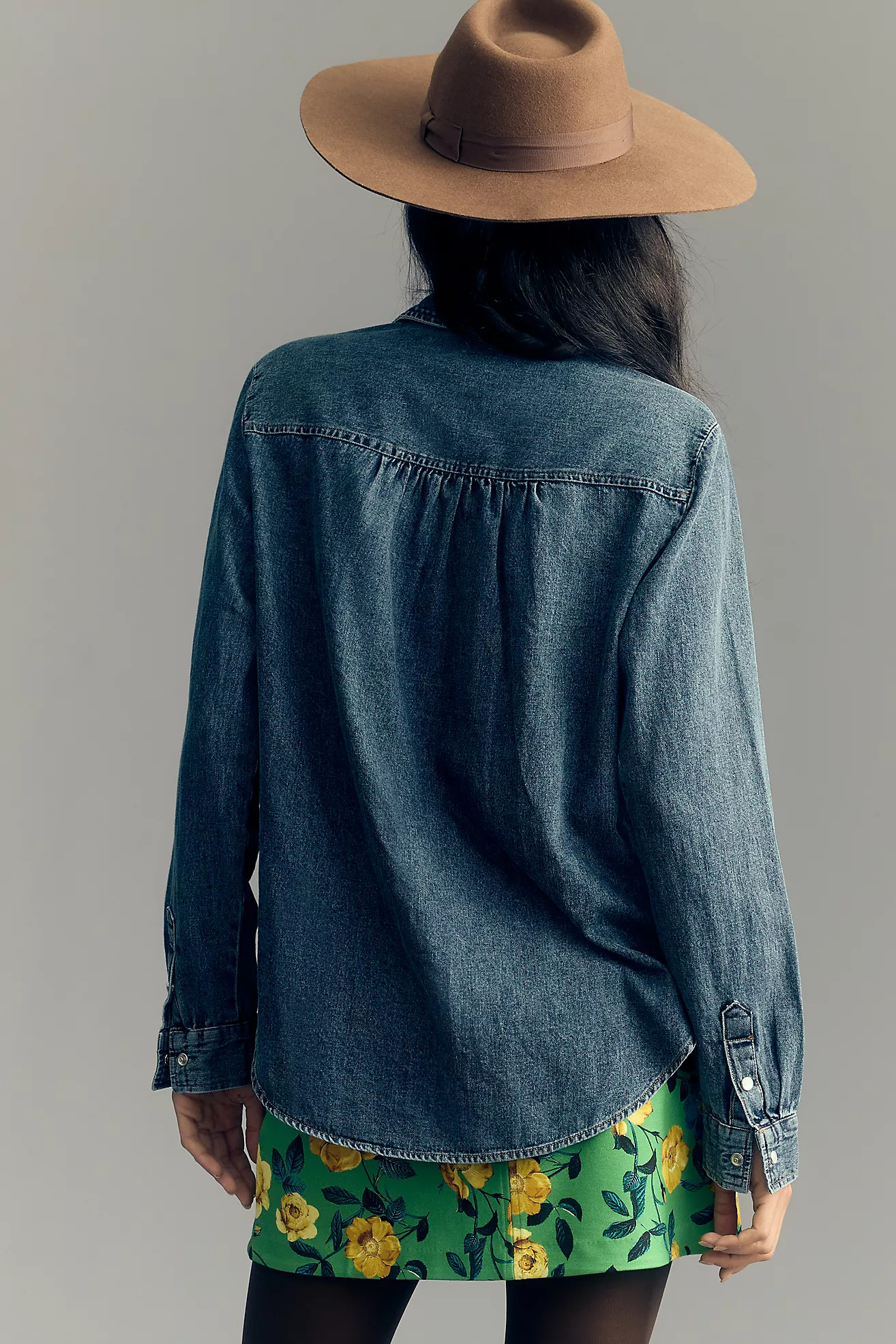 The Dannie Classic Denim Shirt by Pilcro ​ | Anthropologie (US)
