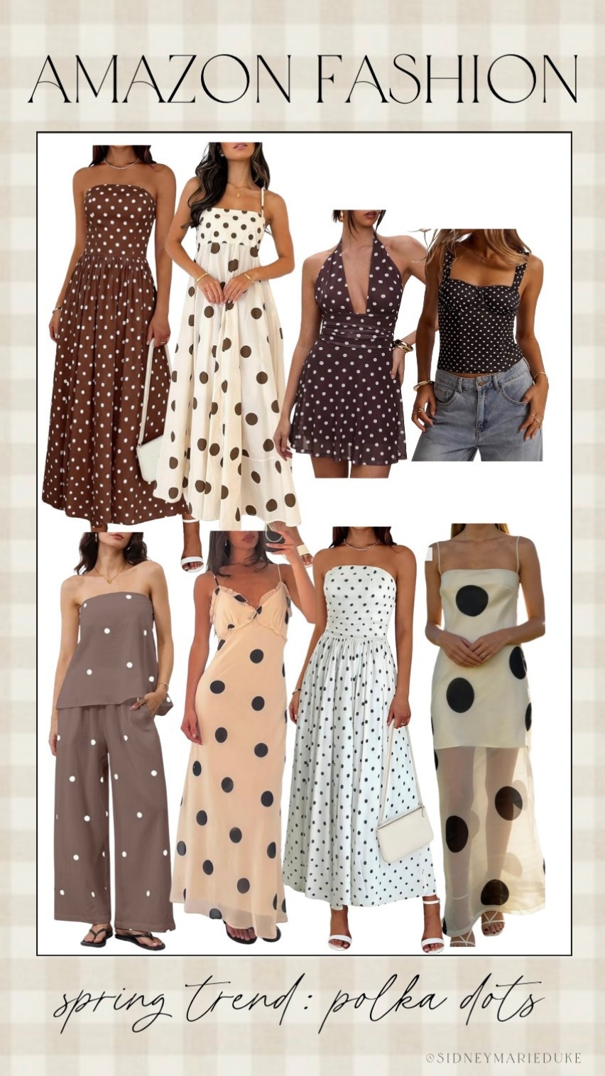 Loving polka dots right now 🤍 all of these are from amazon! 