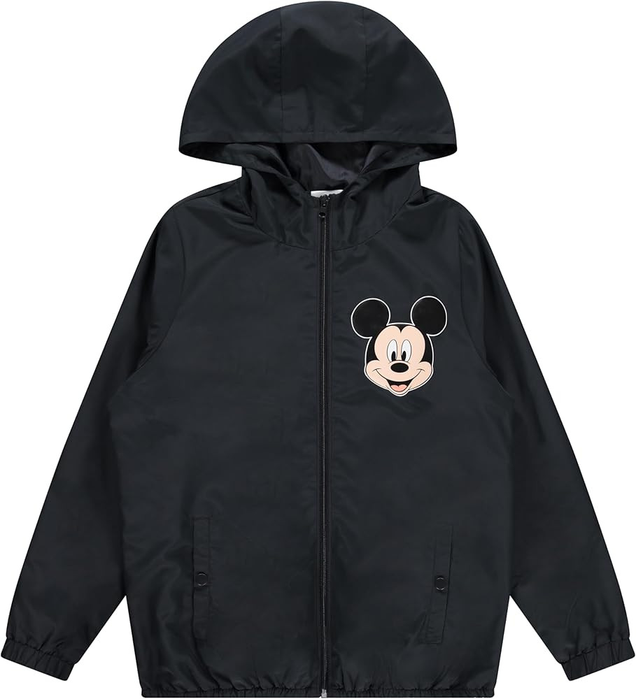 Mickey Mouse Womens Jacket with Hood - Lightweight & Durable Windbreaker Jacket - Rain Jackets fo... | Amazon (US)