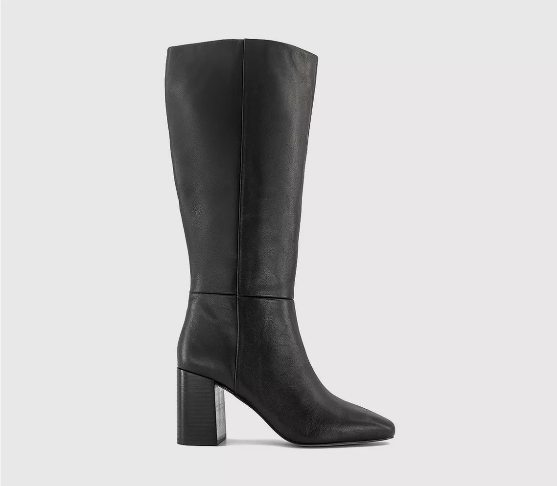 Kiera Block Heel Knee High Boots | Office Shoes (UK)