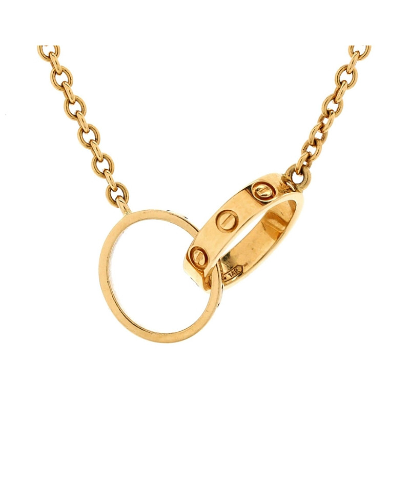 Pre-Owned Cartier Love Interlocking Necklace 18K Gold | Bloomingdale's (US)