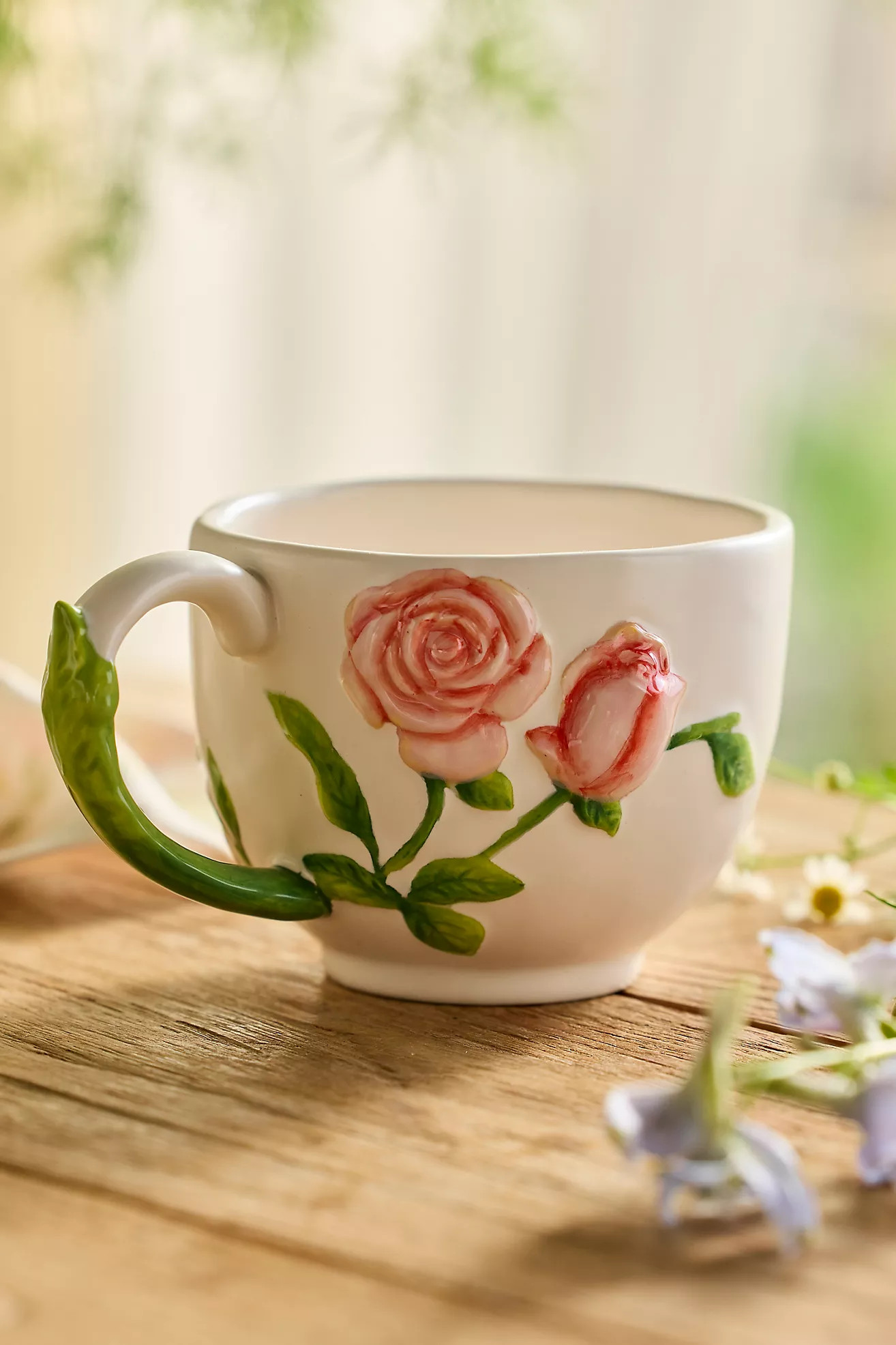 Flower of the Month Stoneware Mug | Anthropologie (US)