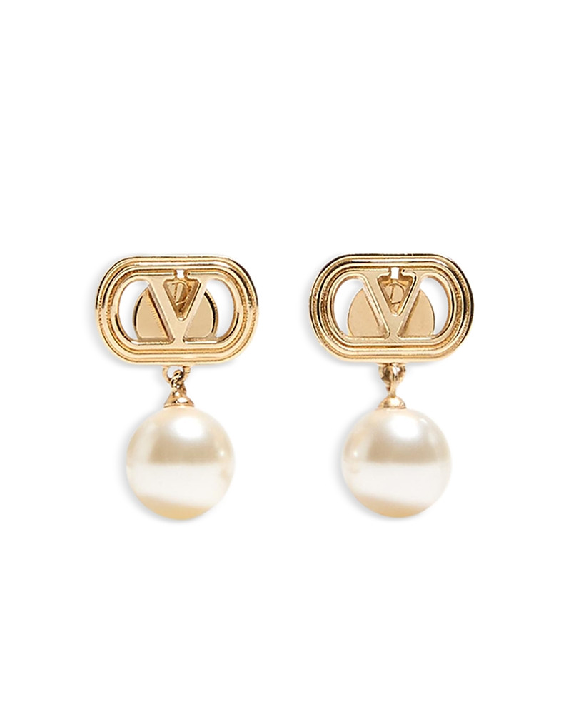 Valentino Garavani Imitation Pearl Drop Earrings, 0.8L | Bloomingdale's (US)