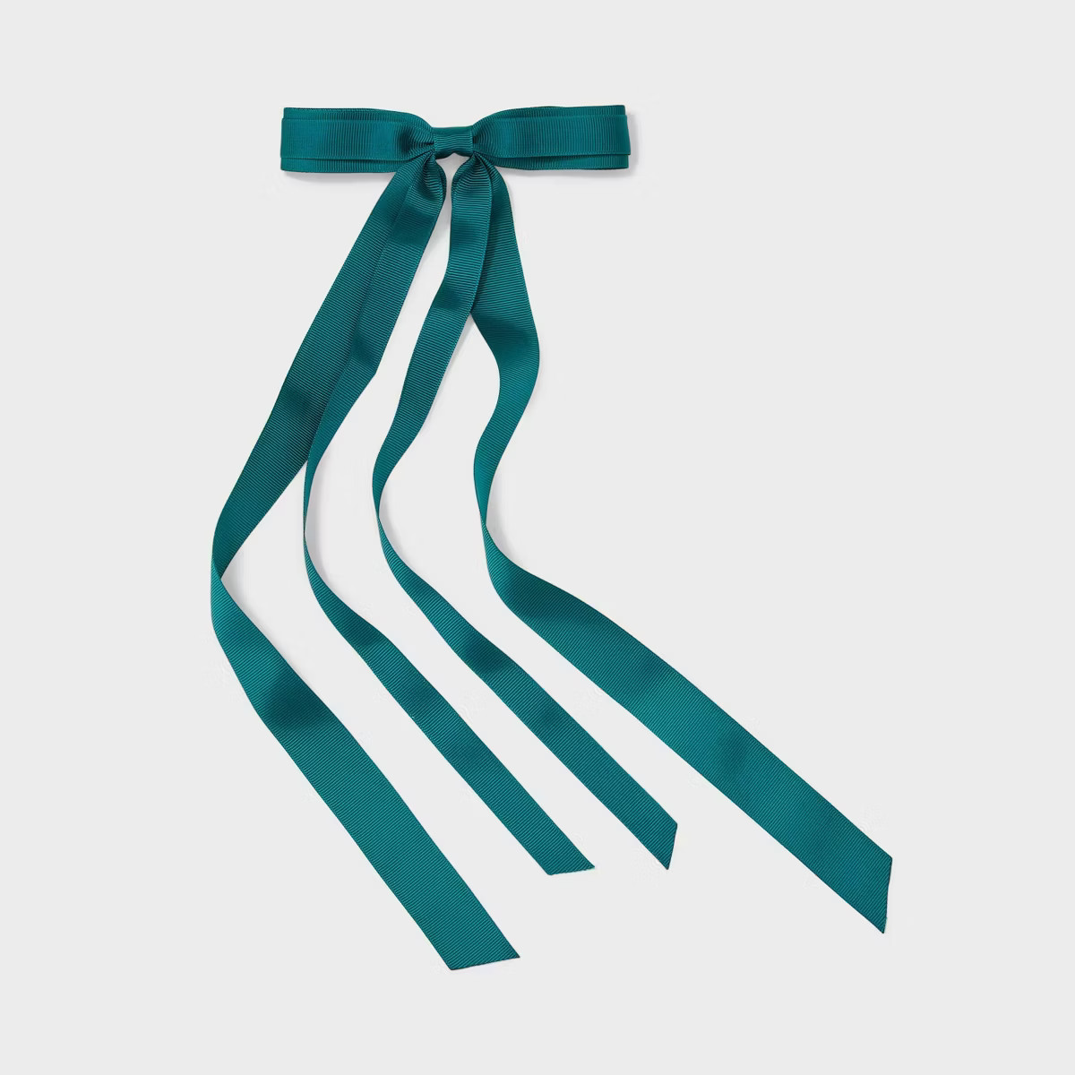 Double Tail Bow Hair Barrette - A New Day™ Teal Green | Target