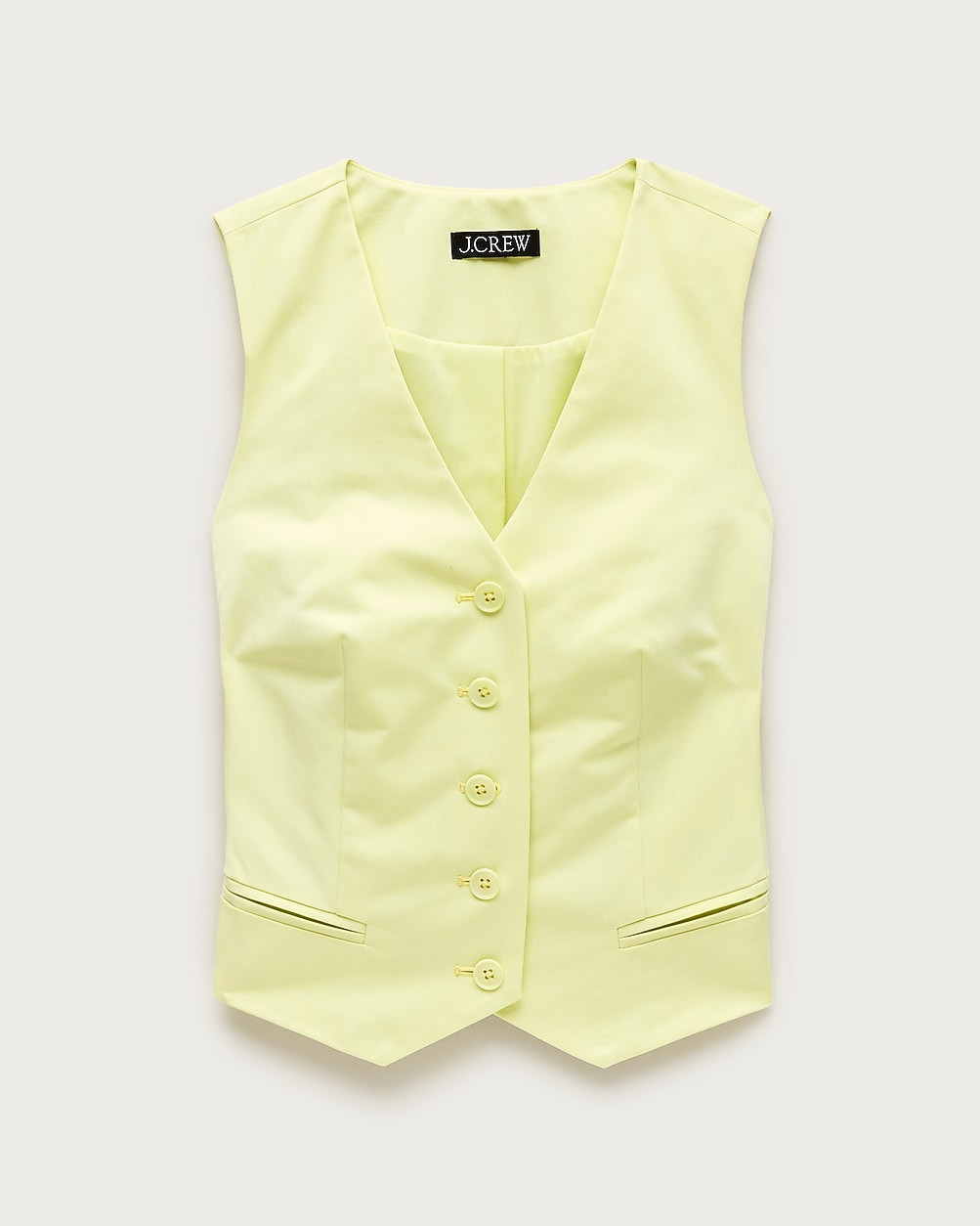 Shrunken V-neck vest top | J. Crew US