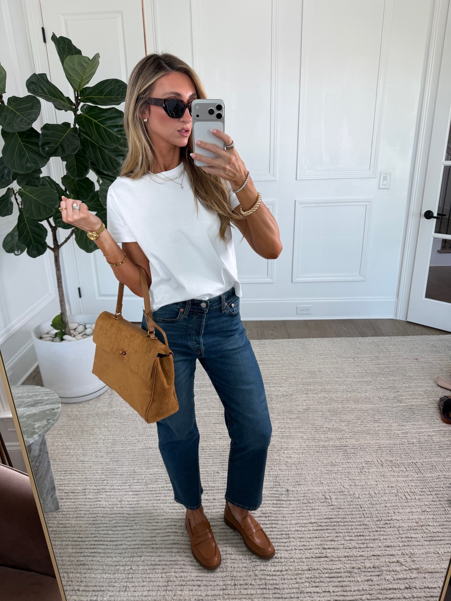 Tee is 100% cotton and
Jeans are 100% worth it! Classic. Classy style . White tee. Best tee

#LTKootd #LTKgrwm #LTKdayinmylife
