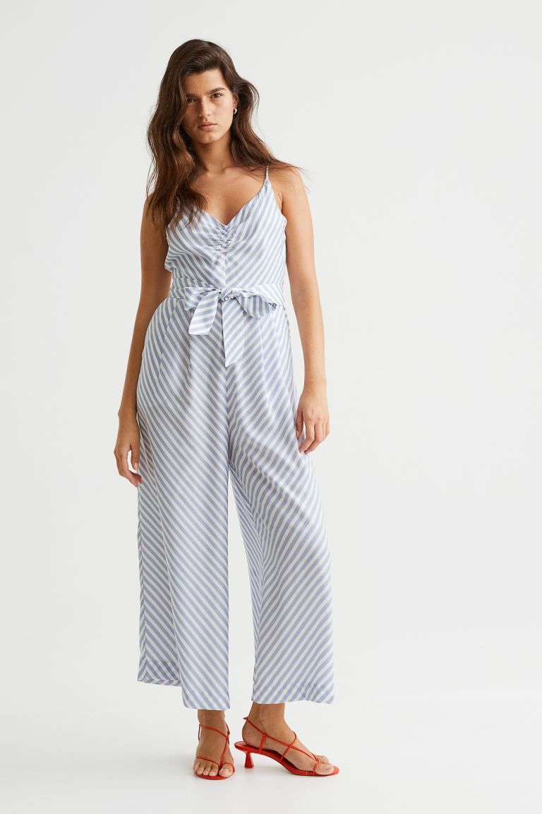 V-neck Satin Jumpsuit | H&M (US)