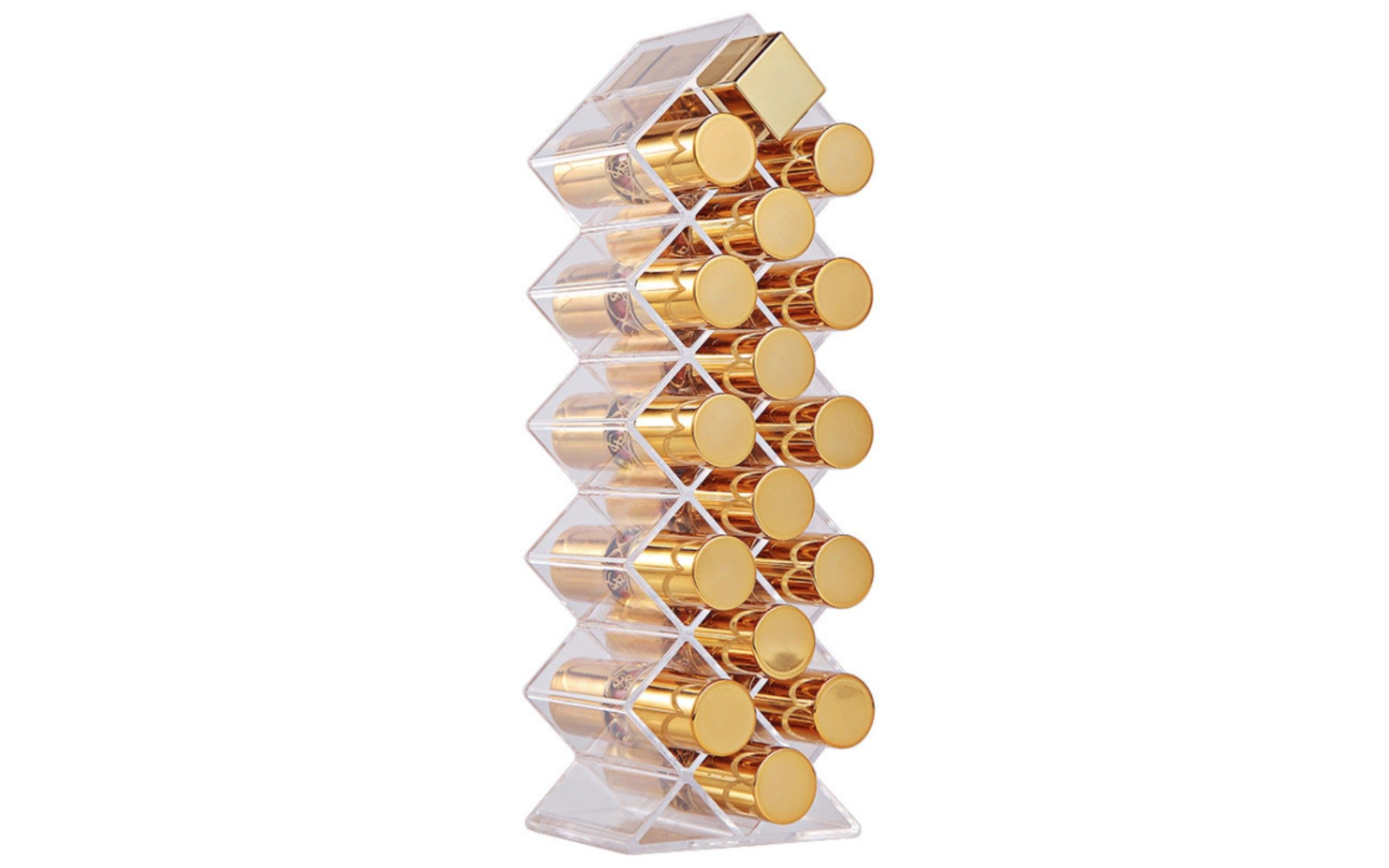 (1 Pack) Fish Shape Lipstick Organizer Lip Gloss Storage Tower Makeup Stand for 16 Lipsticks, Per... | Walmart (US)