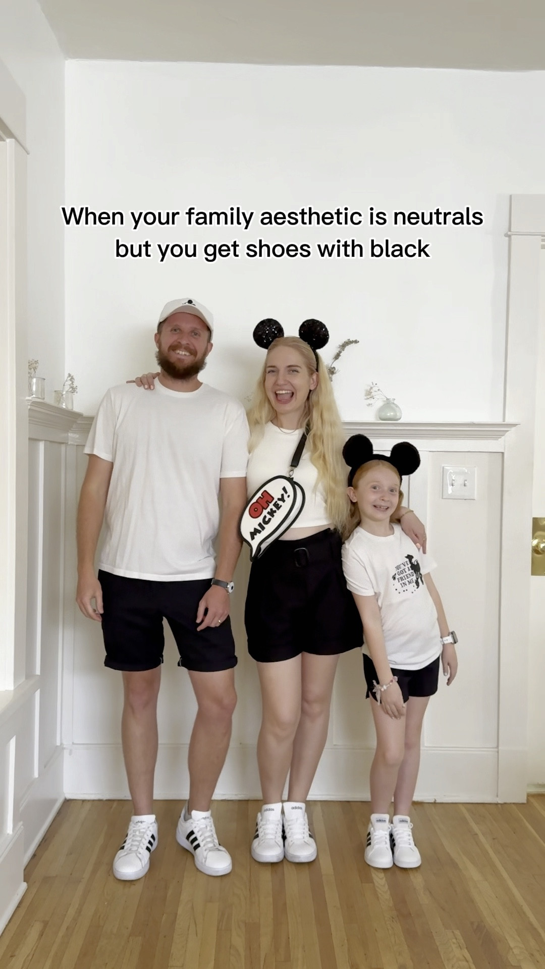 Family matching adidas black and white for Disneyland ✨✨

#LTKfamily #LTKstyletip #LTKVideo