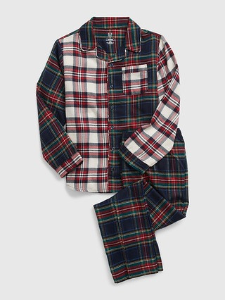 Kids 100% Recycled Plaid PJ Set | Gap (US)