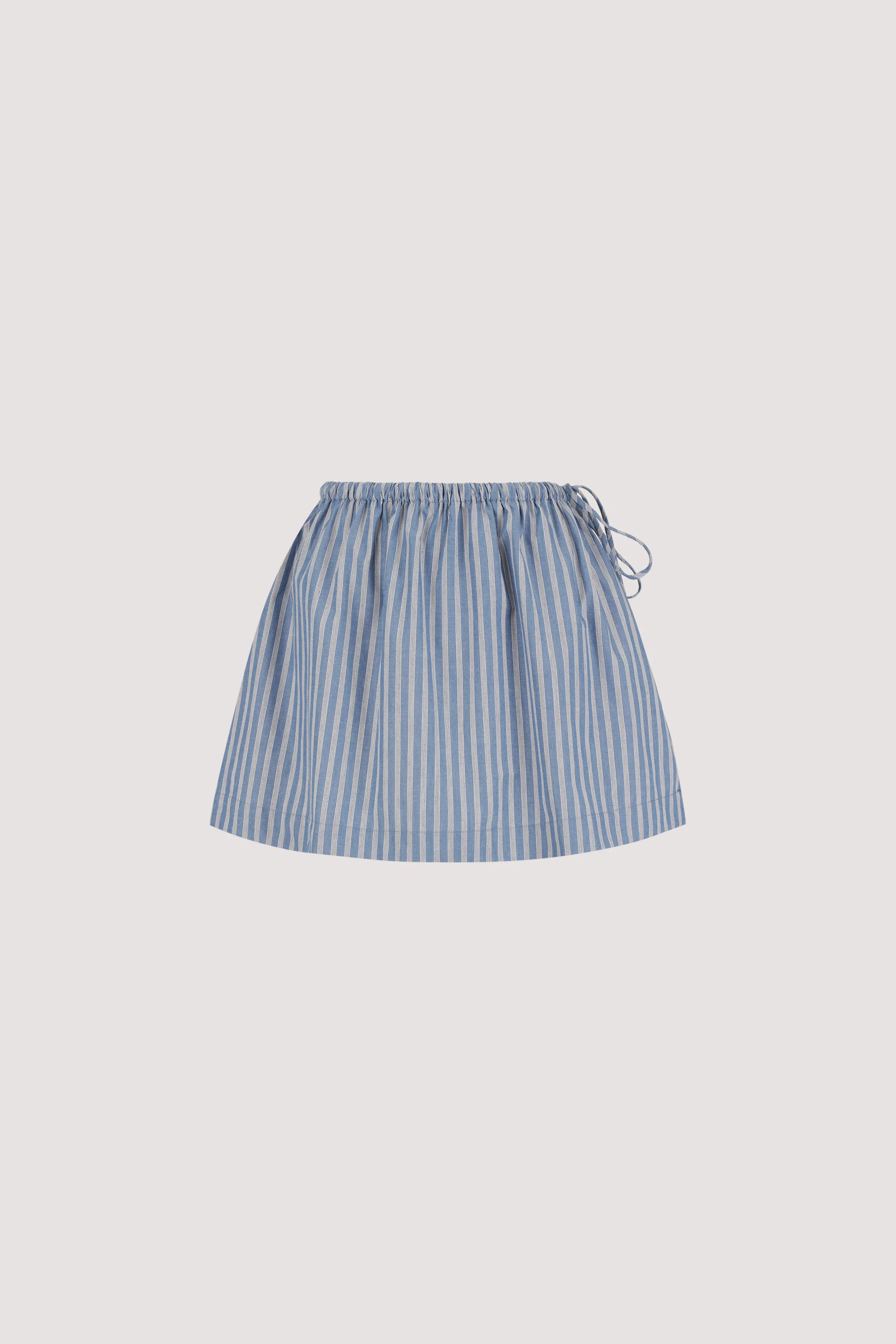 GRACIE BLUE STRIPE MINI SKIRT | DISSH