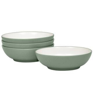 Colorwave Green 7 in., 22 fl. Oz. (Green) Stoneware Cereal/Soup Bowls, (Set of 4) | The Home Depot