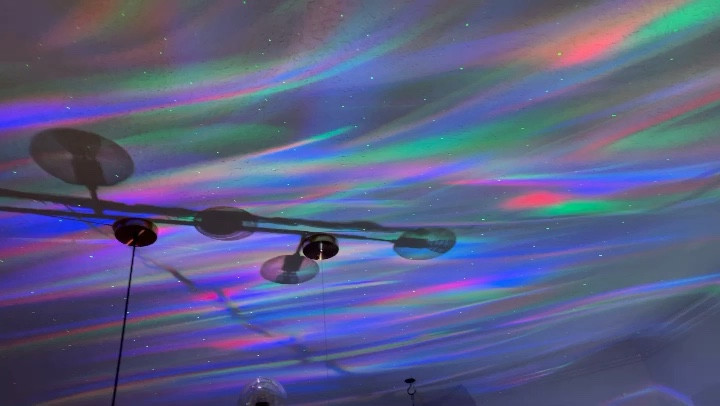 What a fun gift my kiddo asked for! The whole family is loving this galaxy projection lamp, perfect for indoor glamping camping vibes. The colors are so pretty and flood the ceiling with bold prismatic holographic colors. It’s also the a great night light for a kid that’s too old for night lights 😉

#LTKkids #LTKhome #LTKfamily