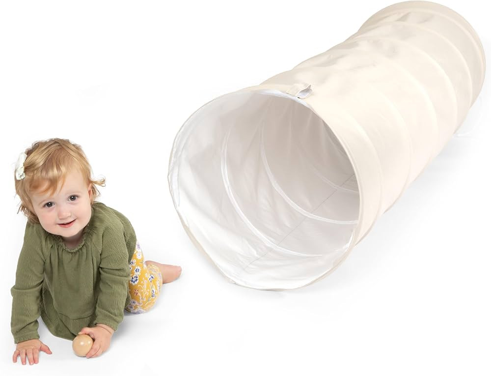 Play Platoon Baby Tunnel Toys for Toddlers 1-3 - 6 Ft Vegan Leather Kids Tunnel for Babies, Pop U... | Amazon (US)