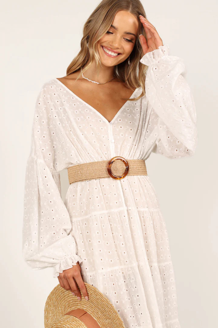 Mary Woven Waist Belt - Natural | Petal & Pup (US)