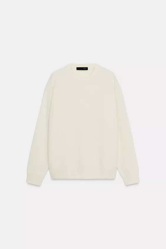 100% CASHMERE LONG SLEEVE SWEATER | Zara US