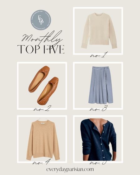 This month’s best sellers include classic Madewell pieces, the sweater I lived in while in Paris, and a classic navy sweater. 

#LTKover40
