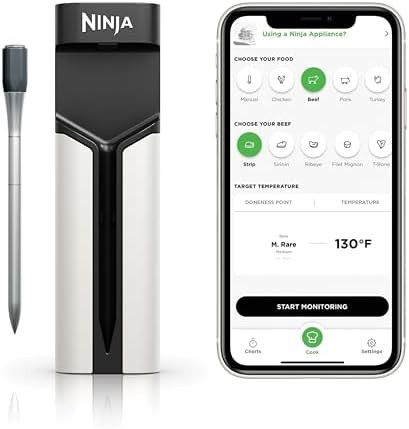 Ninja Meat Thermometer ProChef Wireless Probe for Indoor & Outdoor Air Fryer, Grill, Cooking, Smo... | Amazon (US)