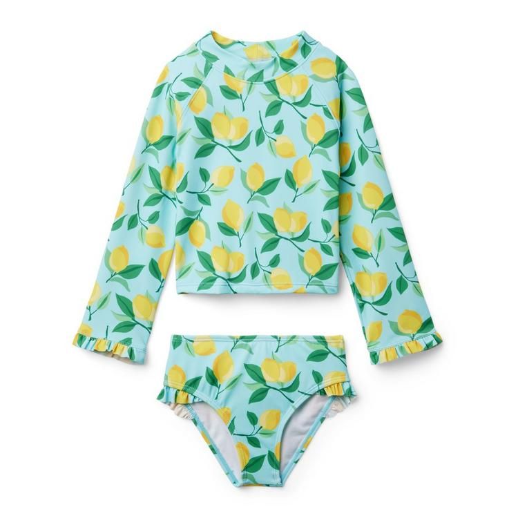 Lemon Rash Guard Set | Janie and Jack