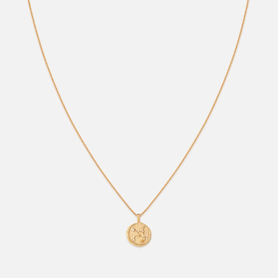 Astrid & Miyu Virgo Zodiac 18-Karat Gold-Plated Sterling Silver Necklace | Mybag.com (Global) 