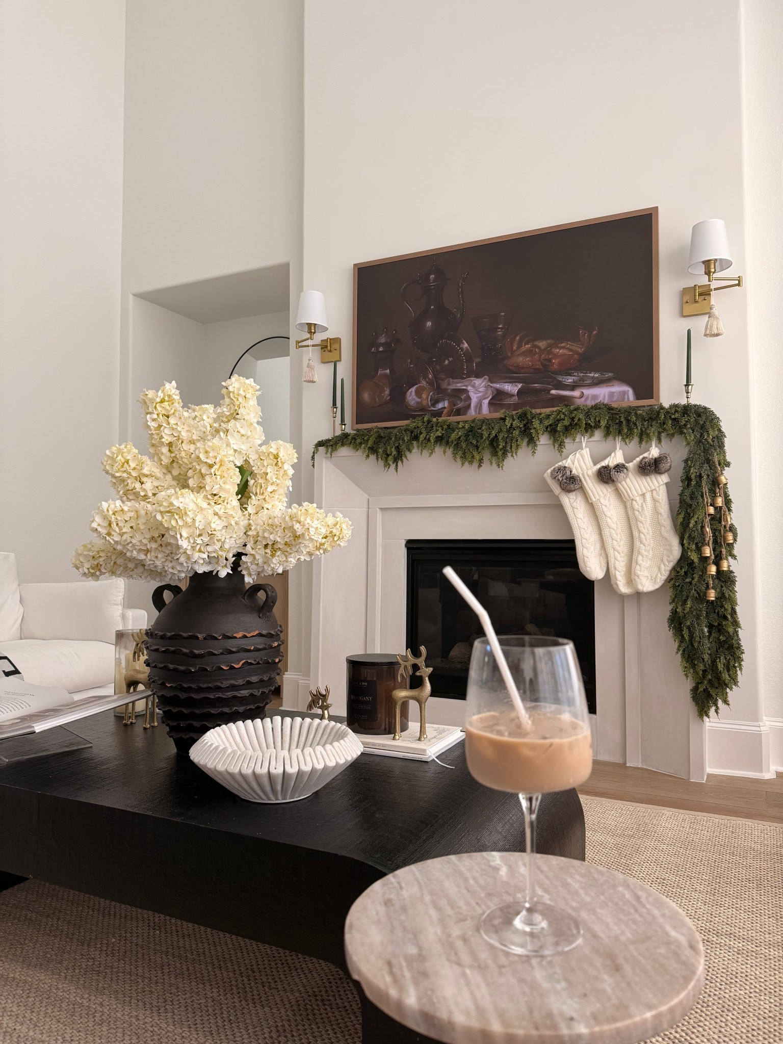 garland I used in my fireplace! I used 2 peices (1 order) for my fireplace!