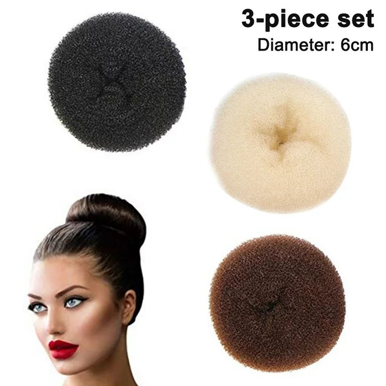 Hair Bun Maker for Kids, 3 PCS Chignon Hair Donut Sock Bun Form for Girls, Mini Hair Doughnut Sha... | Walmart (US)