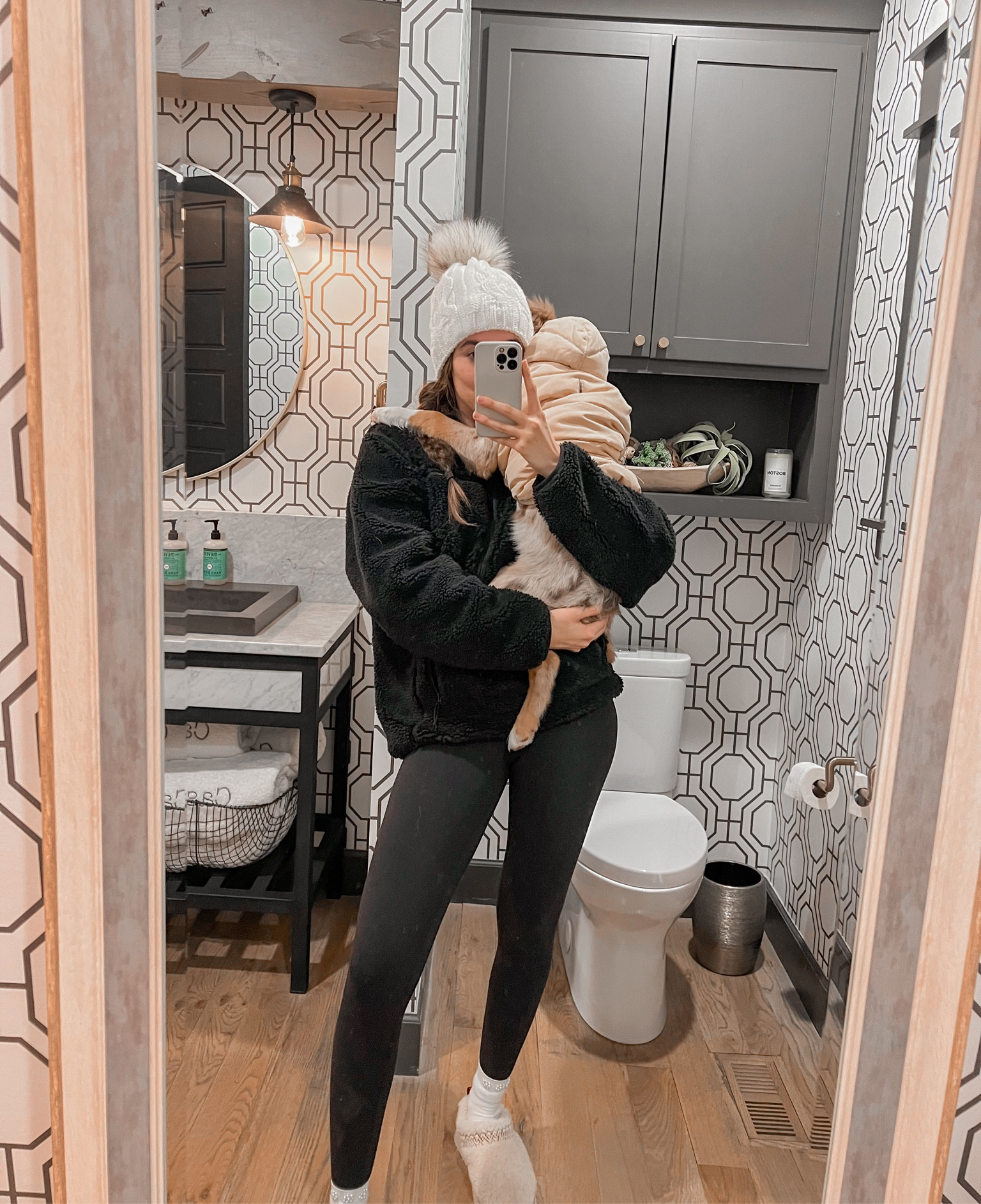 Just a girl and her baby dog in winter coats! 

I got willows dog puffer vest at home goods and can’t find a link. 

#LTKSeasonal