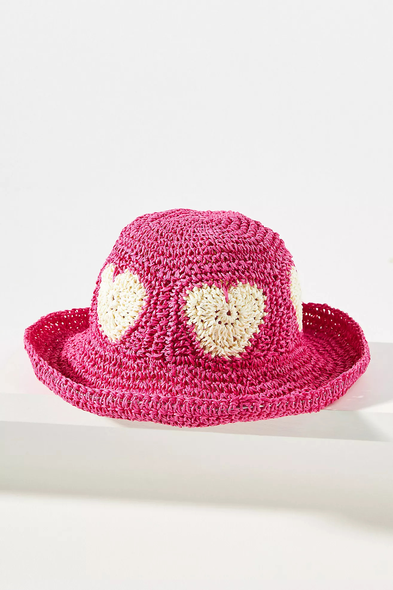 By Anthropologie Straw Heart Bucket Hat | Anthropologie (US)