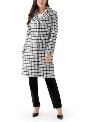 kate spade new york Women's 5 Button Wool Coat With Notch Collar, Large | Belk