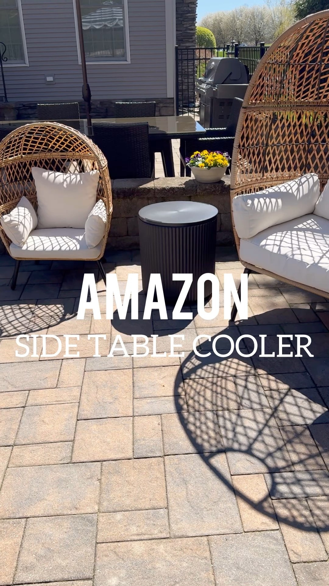 Amazon side table doubles as a cooler

#LTKHome