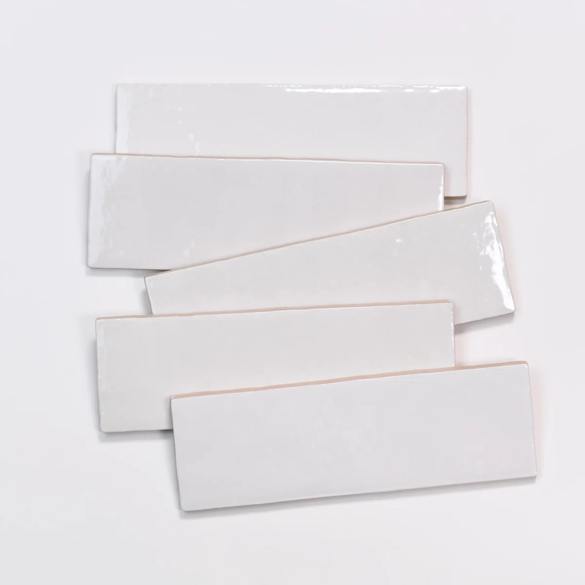 Cloe 2.5 in. x 8 in. Handmade-Look Ceramic Wall Glossy Subway Tile (Set of 76) | Wayfair North America