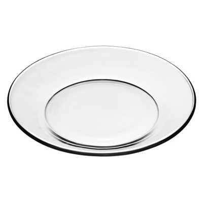 Slickblue Sleek 7.5" Clear Glass Plate Set - Oven & Dishwasher Safe, Set of 2, Perfect for Appetizers & Desserts | Target