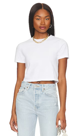 RE/DONE Micro Tee in White. - size M | Revolve Clothing (Global)