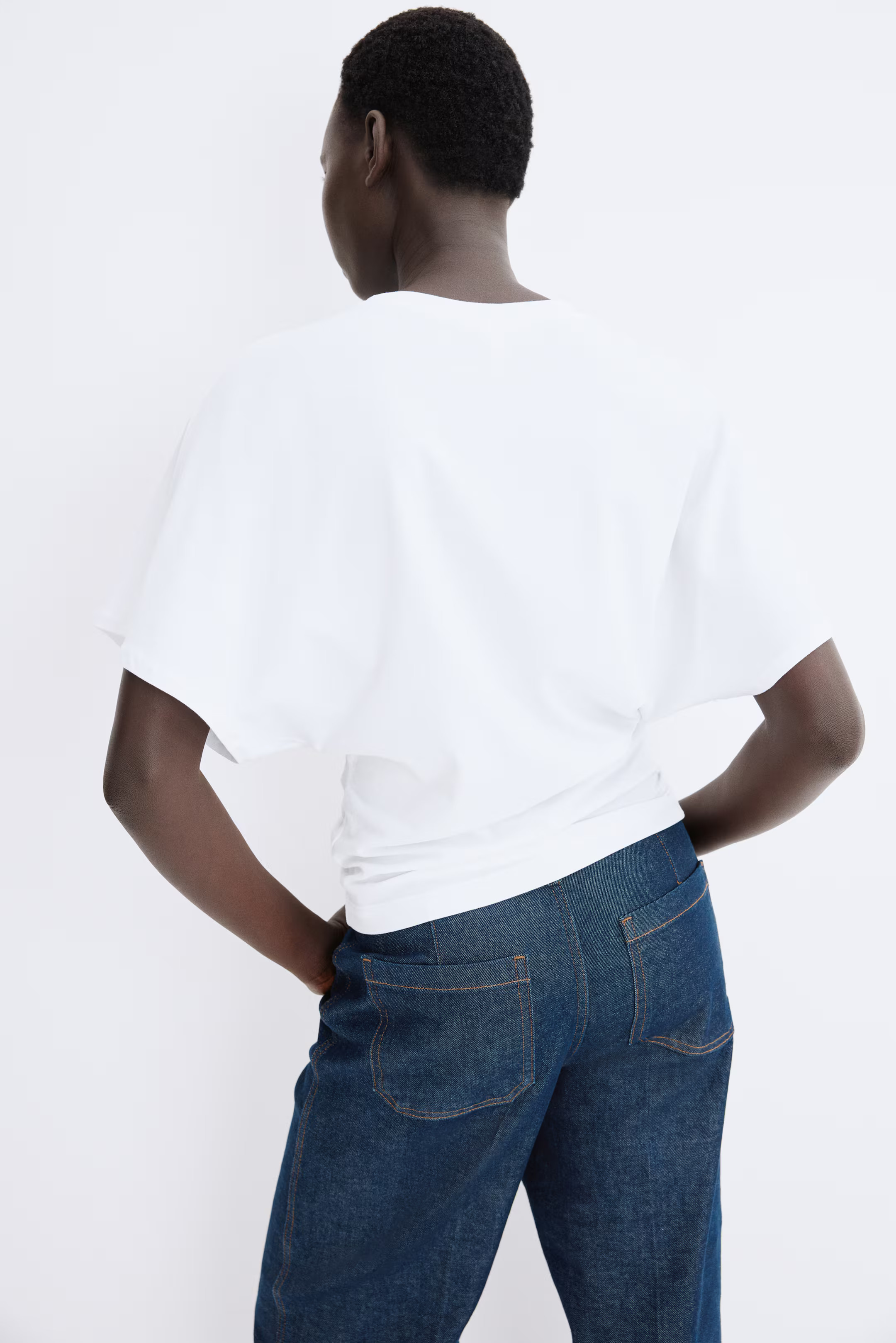 Butterfly-Sleeved T-Shirt | H&M (US + CA)