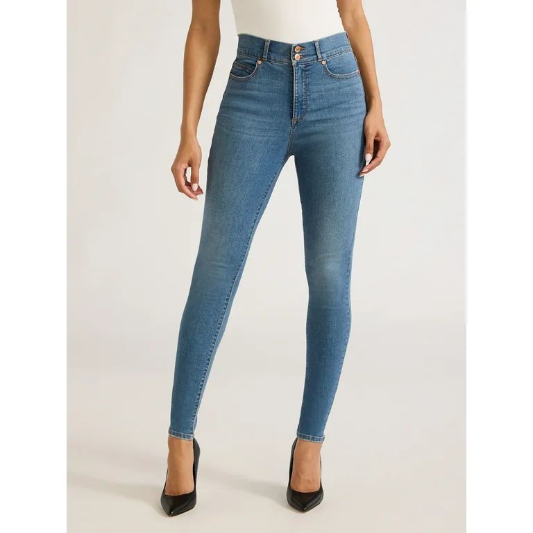 Sofia Jeans Women's Lift and Sculpt Skinny High Rise Ankle Jeans, 27" Inseam, Sizes 0-20 | Walmart (US)