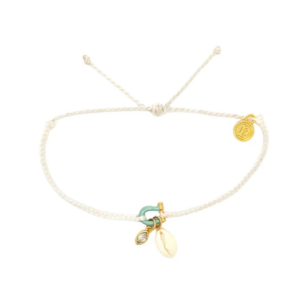 Pura Vida Bonne Chance Cowrie Gold Charm Bracelet | Scheels