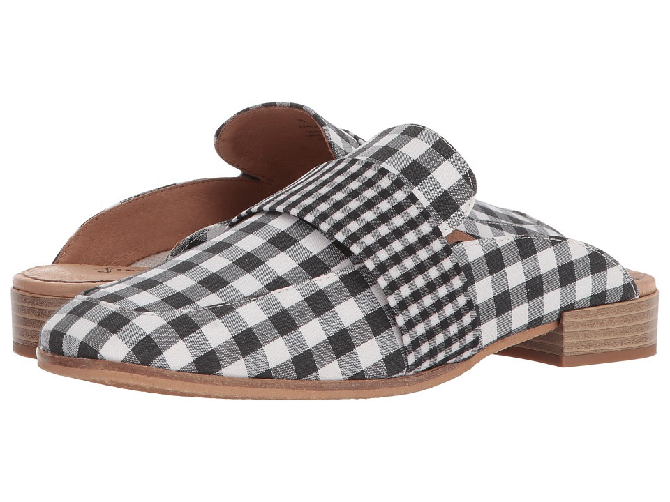 Free People - Textile At Ease Loafer (Black/White) Women's Clog/Mule Shoes | Zappos