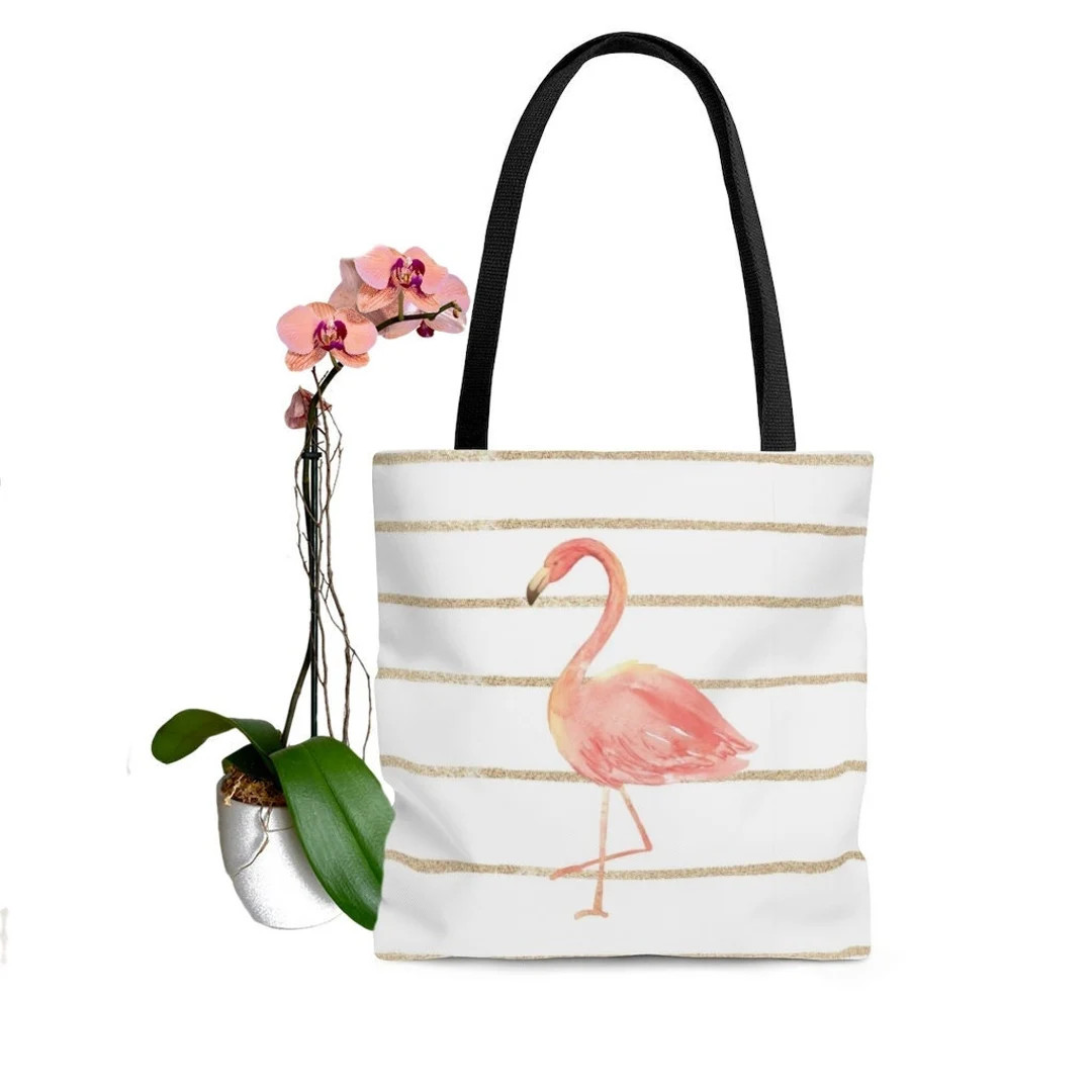 Flamingo Tote, Flamingo Tote Bag, Flamingo Beach Bag, Summer Tote Bag , Pink Flamingo Gift, Shopp... | Etsy (US)