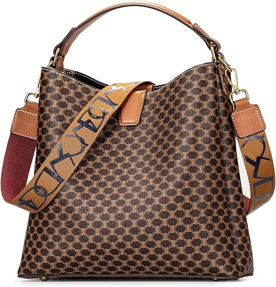 IBFUN Women Satchel Handbag Purse Ladies Leather Vintage Top Handle Tote Handbag | Amazon (US)