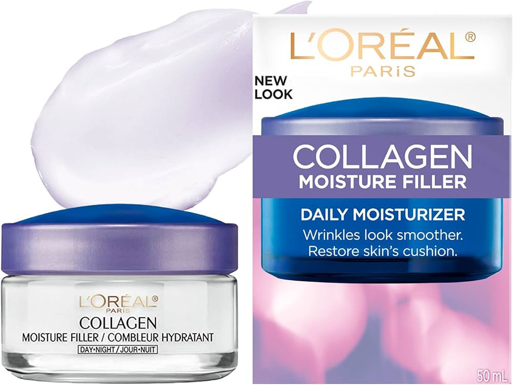 L’Oréal Paris Collagen Daily Face Moisturizer, Reduce Wrinkles, Face Cream 1.7 oz | Amazon (US)