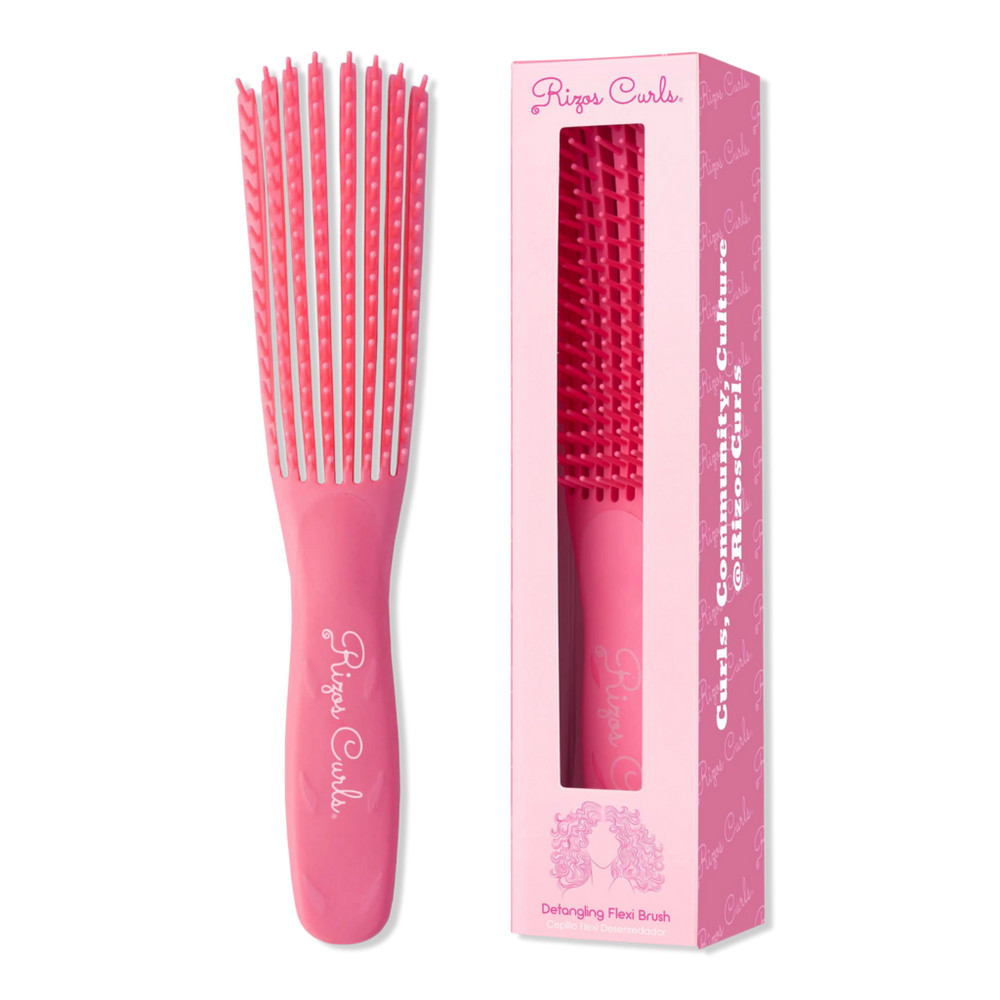 Rizos Curls Pink Detangling Flexi Brush | Ulta