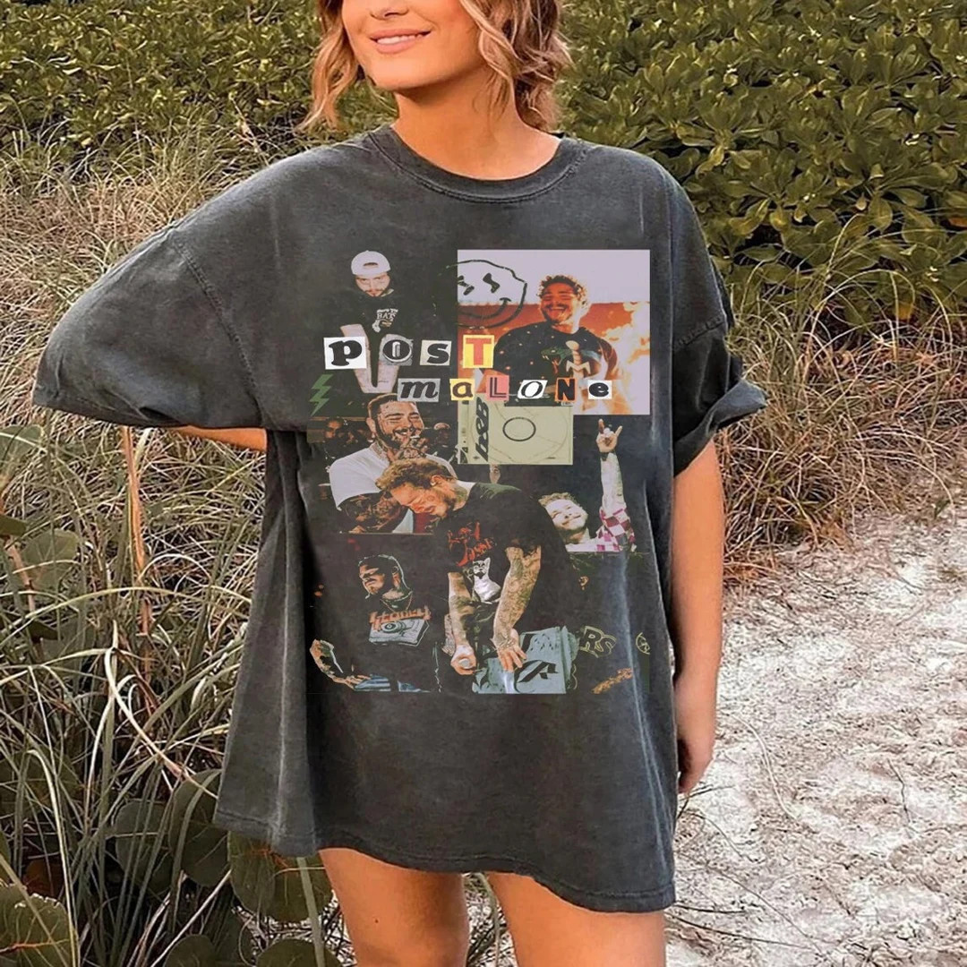 Post Malone Vintage Graphic Shirt Post Malone Shirt Post - Etsy | Etsy (US)